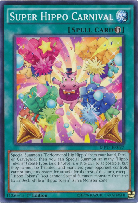 Super Hippo Carnival MP17-EN097 Common 1st Edition Lightly Played Yu-Gi-Oh Card  