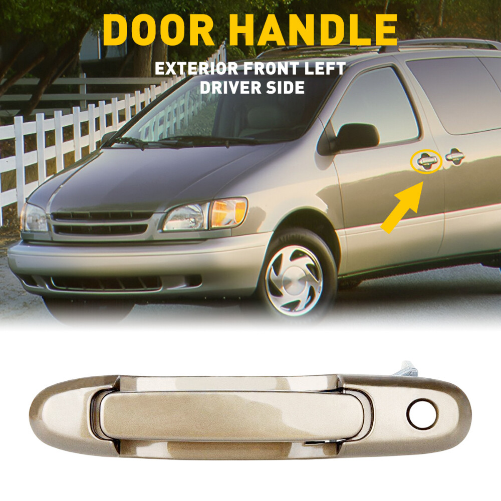 1998-2003 Toyota Sienna Front Left Driver Beige Door Handle 80850