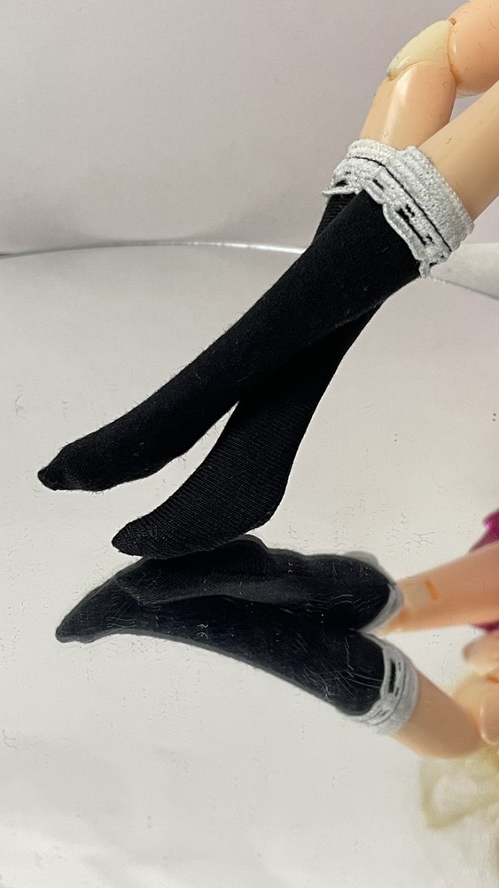 Handmade Blythe Doll Socks 3-Pair Set for 11.5in Toys Solid Colors