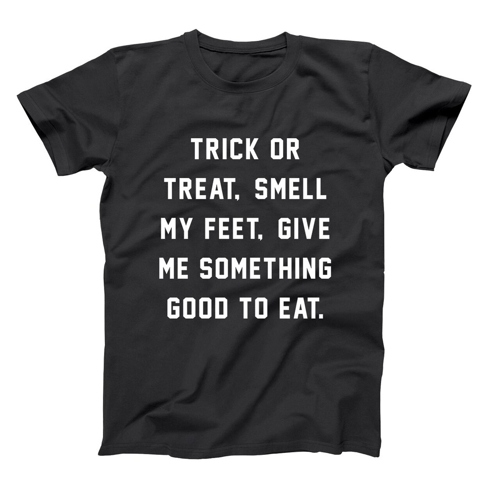 Trick Or Treat Smell Feet Funny Cute Party Halloween Black Basic Men's T-Shirt