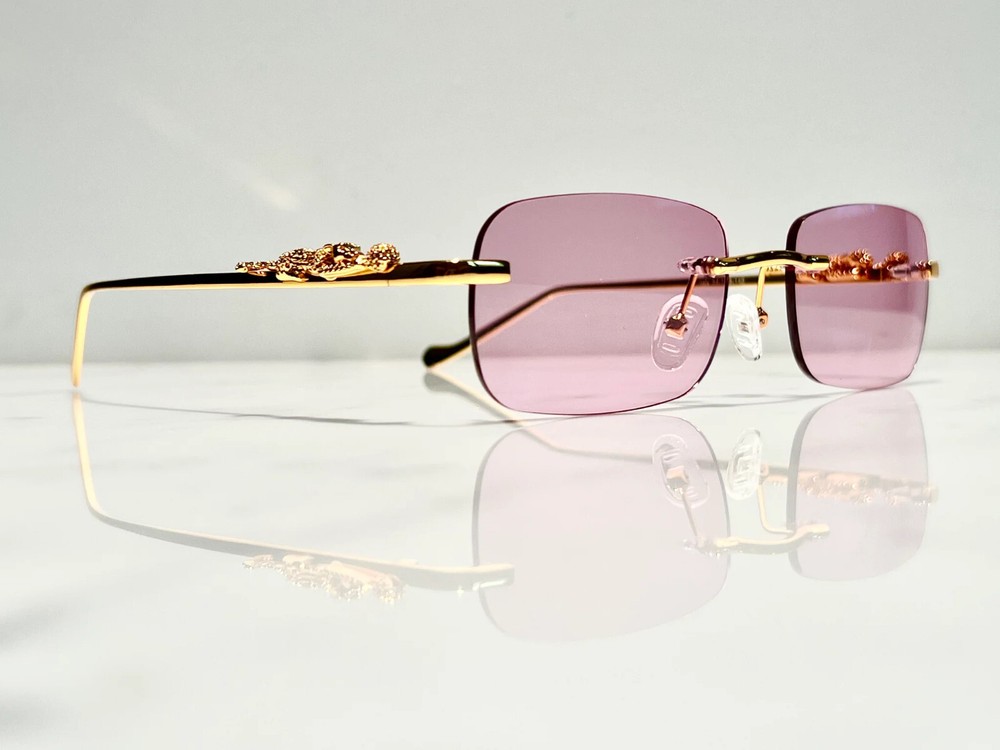 Bonano Gold Eyeglasses Sunglasses Frame Luxury Style Not Cartier  