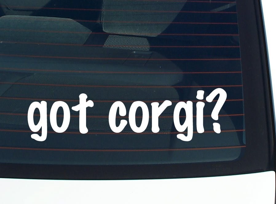 Corgi Lover Car Decal Funny Bumper Sticker Vinyl Window Art