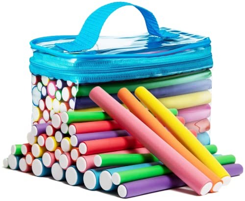 Salon Heatless Hair Rollers Curlers Soft Foam Flexi Twist Curling Rods