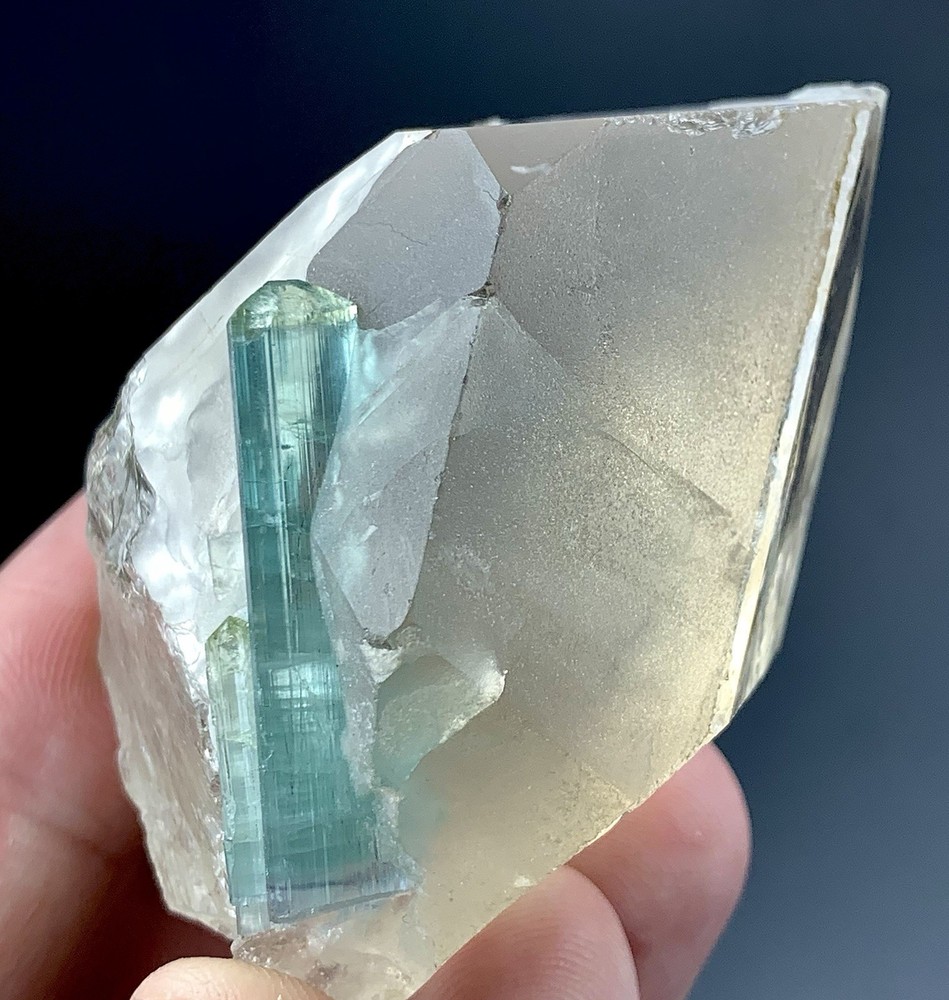 Terminated Tourmaline Crystal Hosted On Quartz Matrix Afghanistan 464 Carat