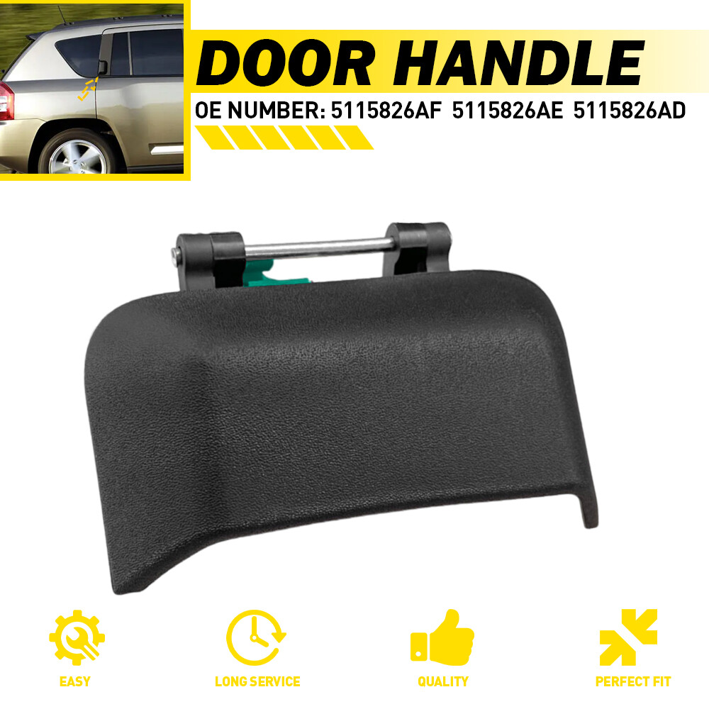 2007-2016 Jeep Compass Rear Right Black Textured Door Handle