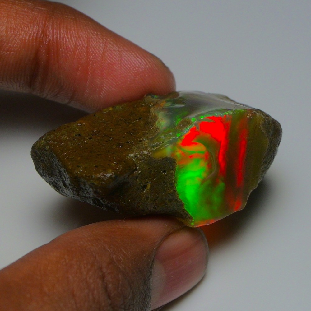 Stunning Ethiopian Opal Rough 97.00 Cts, Large Oil Opal Specimen Natural Opal