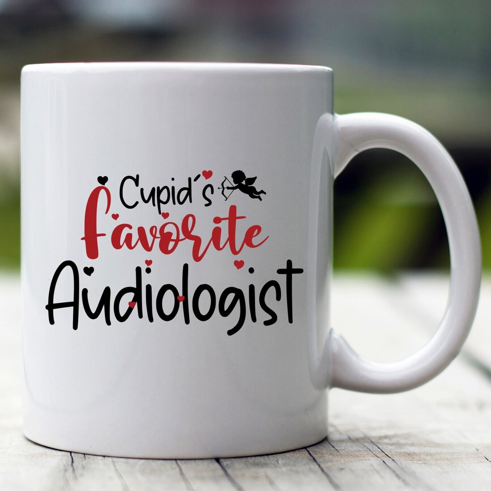 Valentine's Day Audiologist Mug Cupid's Favorite Hearing Specialist Gift