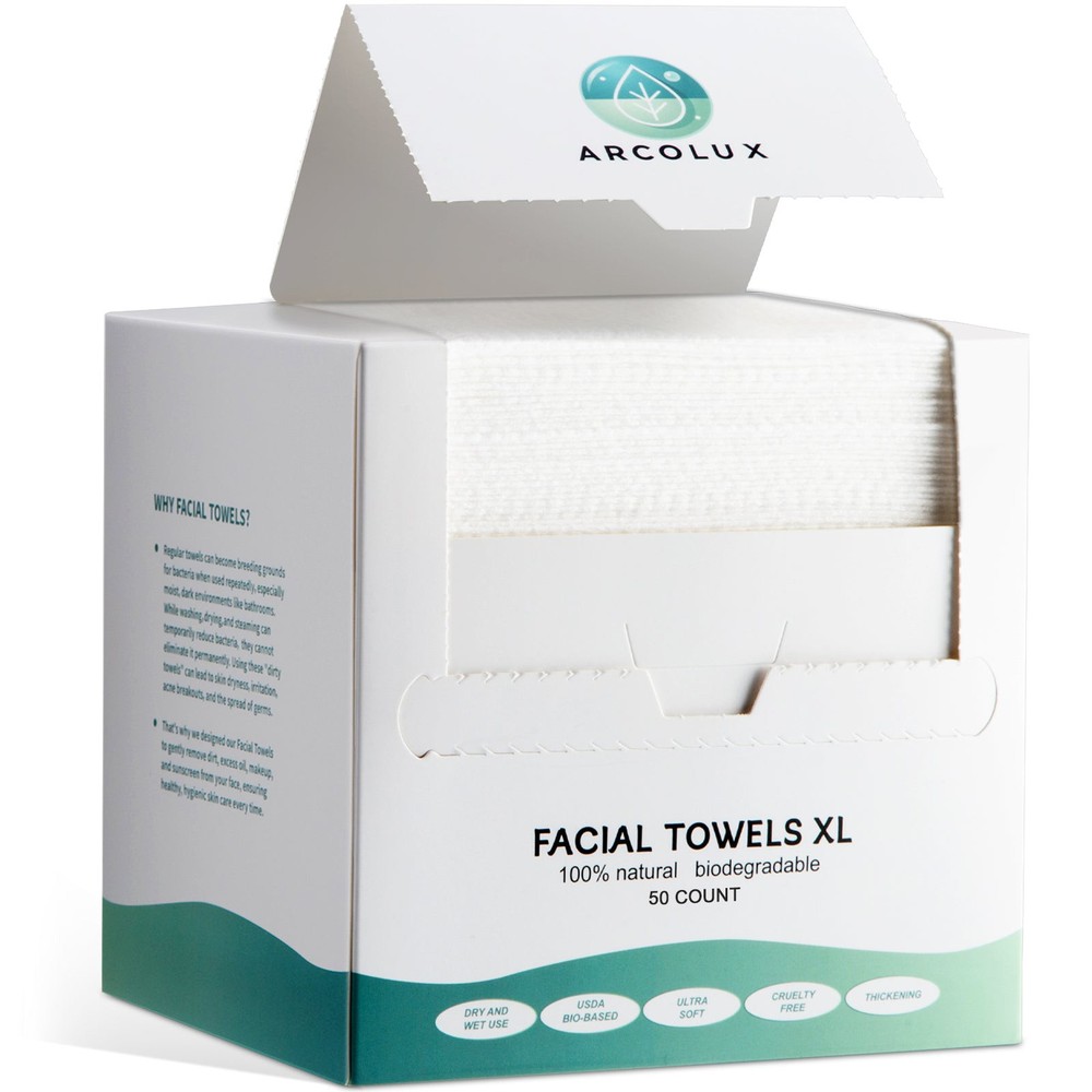 Disposable Face Towel Cotton Clean Towelette Makeup Remover Dry Facial Wipes UK