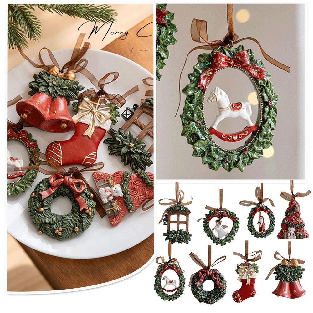 Christmas Tree Hanging Ornament Santa Claus Pendant Xmas Gifts Hot P2