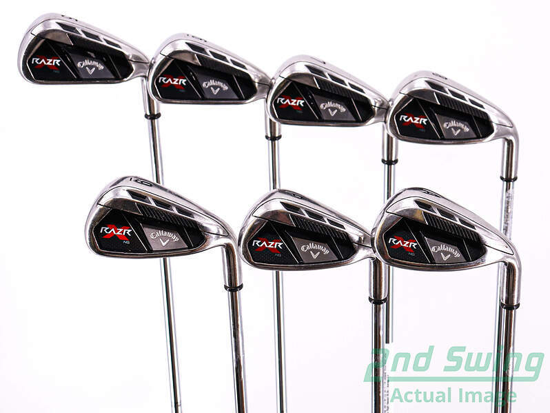 Callaway Razr X NG Iron Set 5-PW AW Steel Uniflex Right 38in Golf Clubs