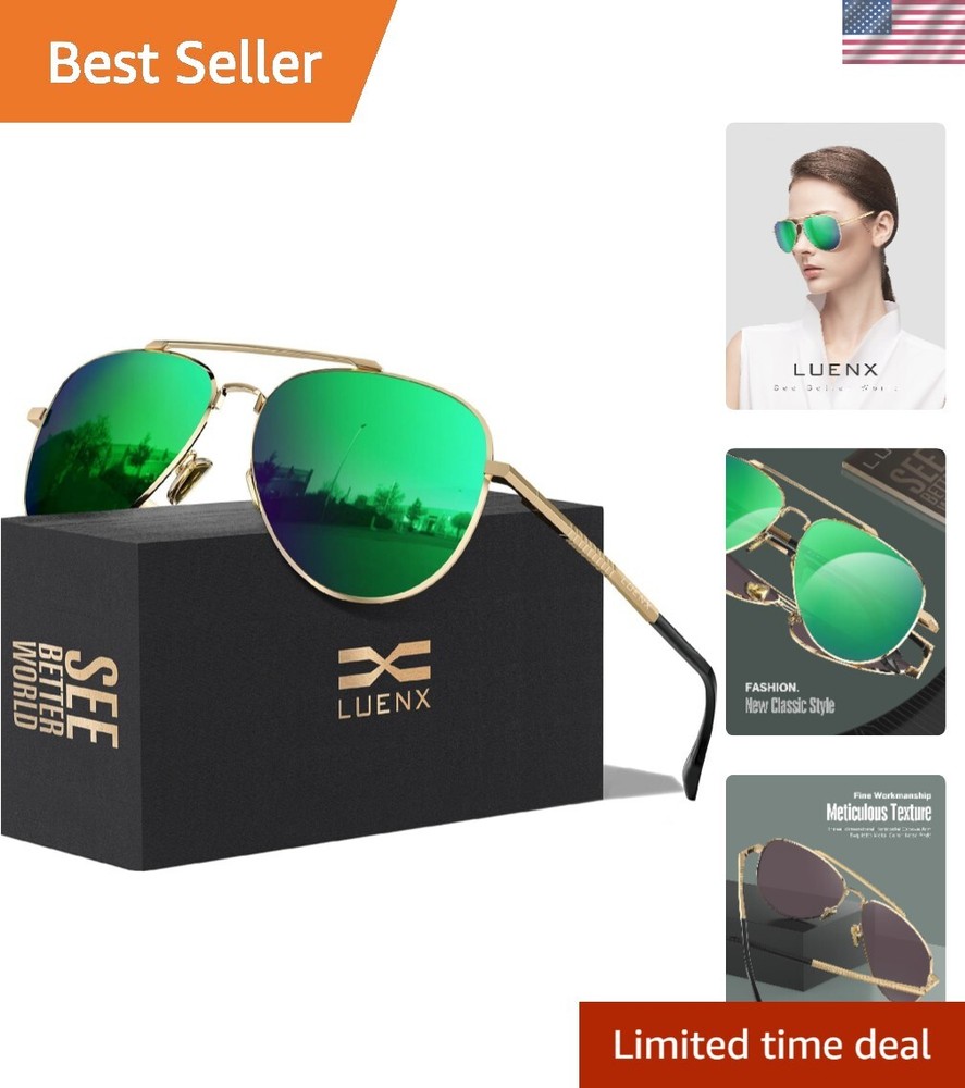 Aviator Sunglasses for Men Women Polarized Driving Classic Shades - UV 400 Pr...