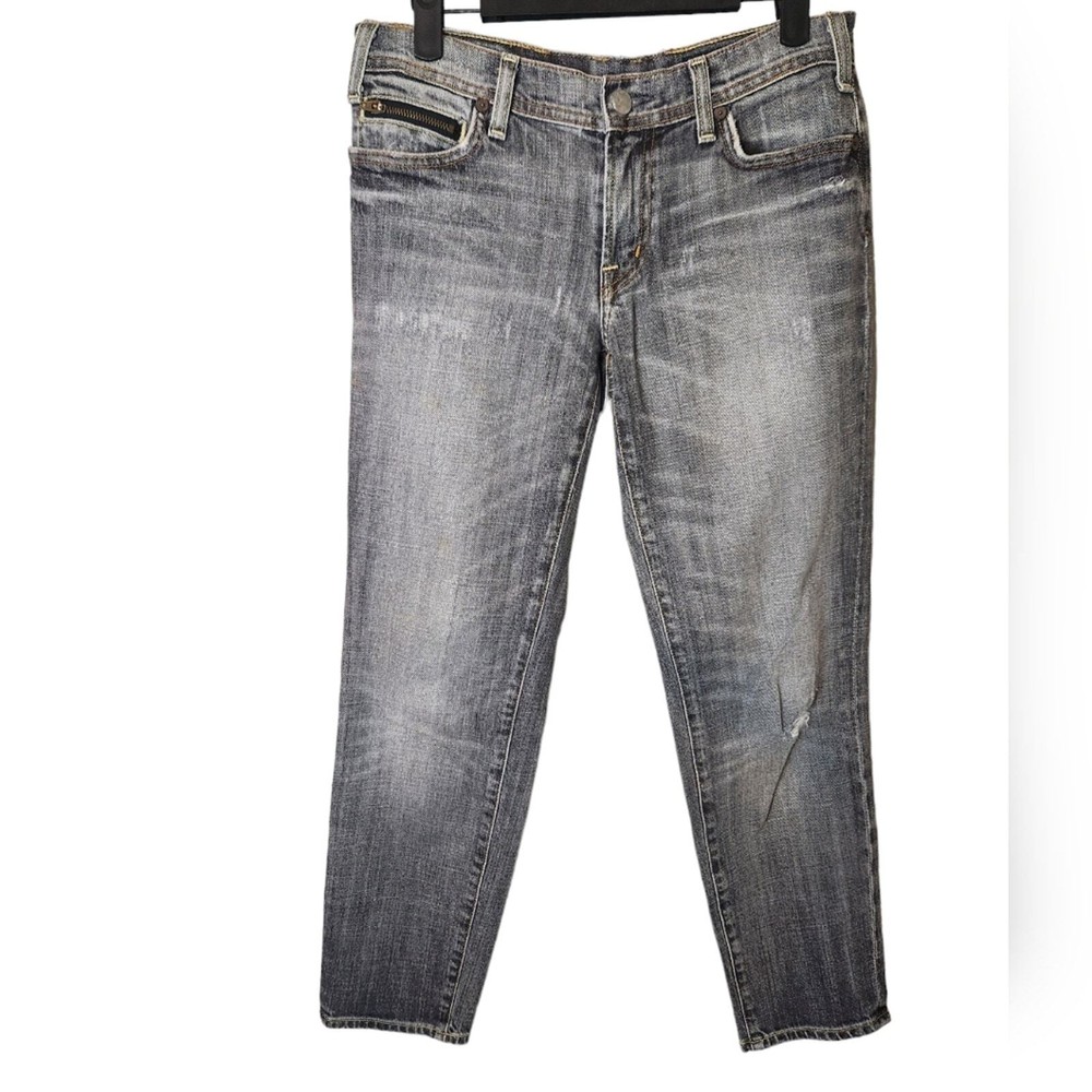 Citizens of Humanity gray straight leg crop jeans size 30 relaxed fit