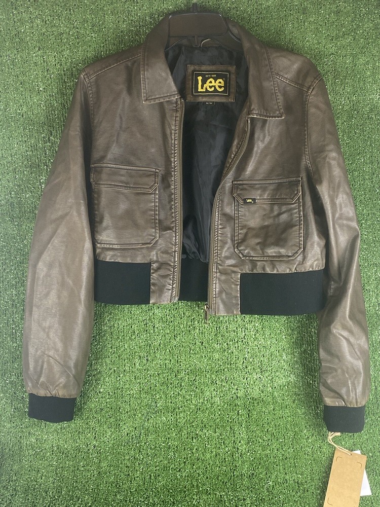Lee 101 Storm Rider Jacket Leather Brown Medium