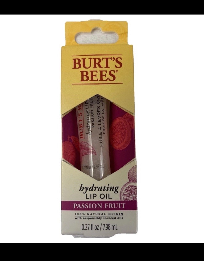Burt's Bees 100% Natural Hydrating Lip Oil Passion Fruit 0.27 fl. oz (2 Pack)