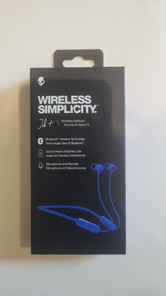 Skullcandy Jib Wireless Bluetooth Earbuds in Blue Black or Red  