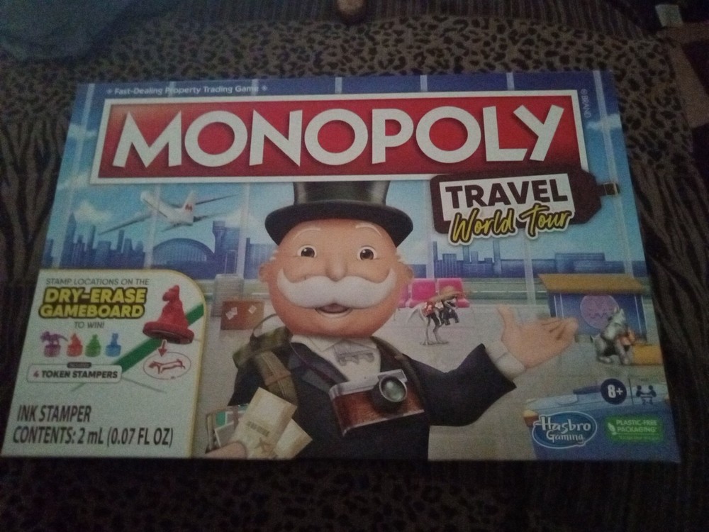 New Sealed Monopoly Travel World Tour Edition Board Game