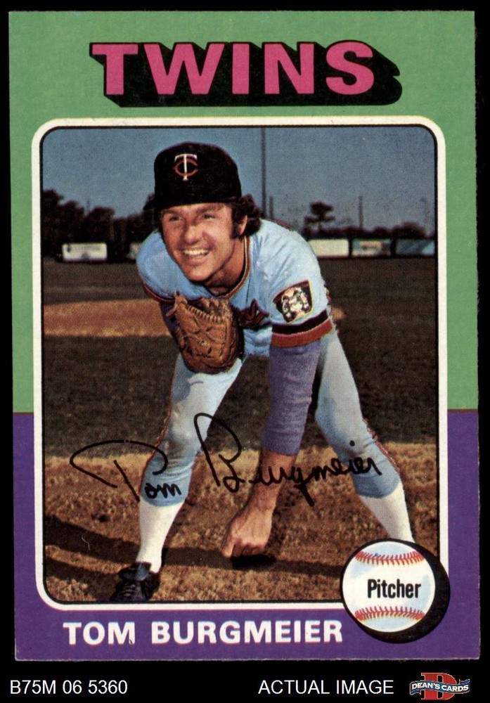 1975 Topps Mini #478 Tom Burgmeier Twins NM 7 Graded