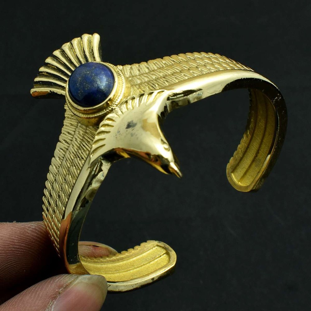 Lapis Lazuli Gemstone Handmade Adjustable Bangle Jewelry 23 Gms AB 51189