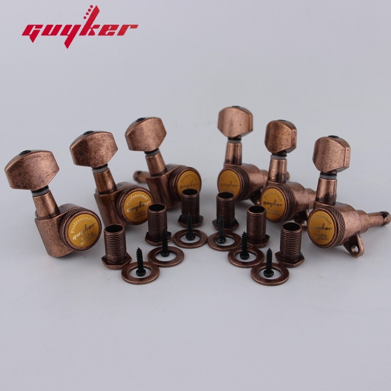 GUYKER Tuners Guitar Models Rear Lock String Electric Guitar Machine Heads BR