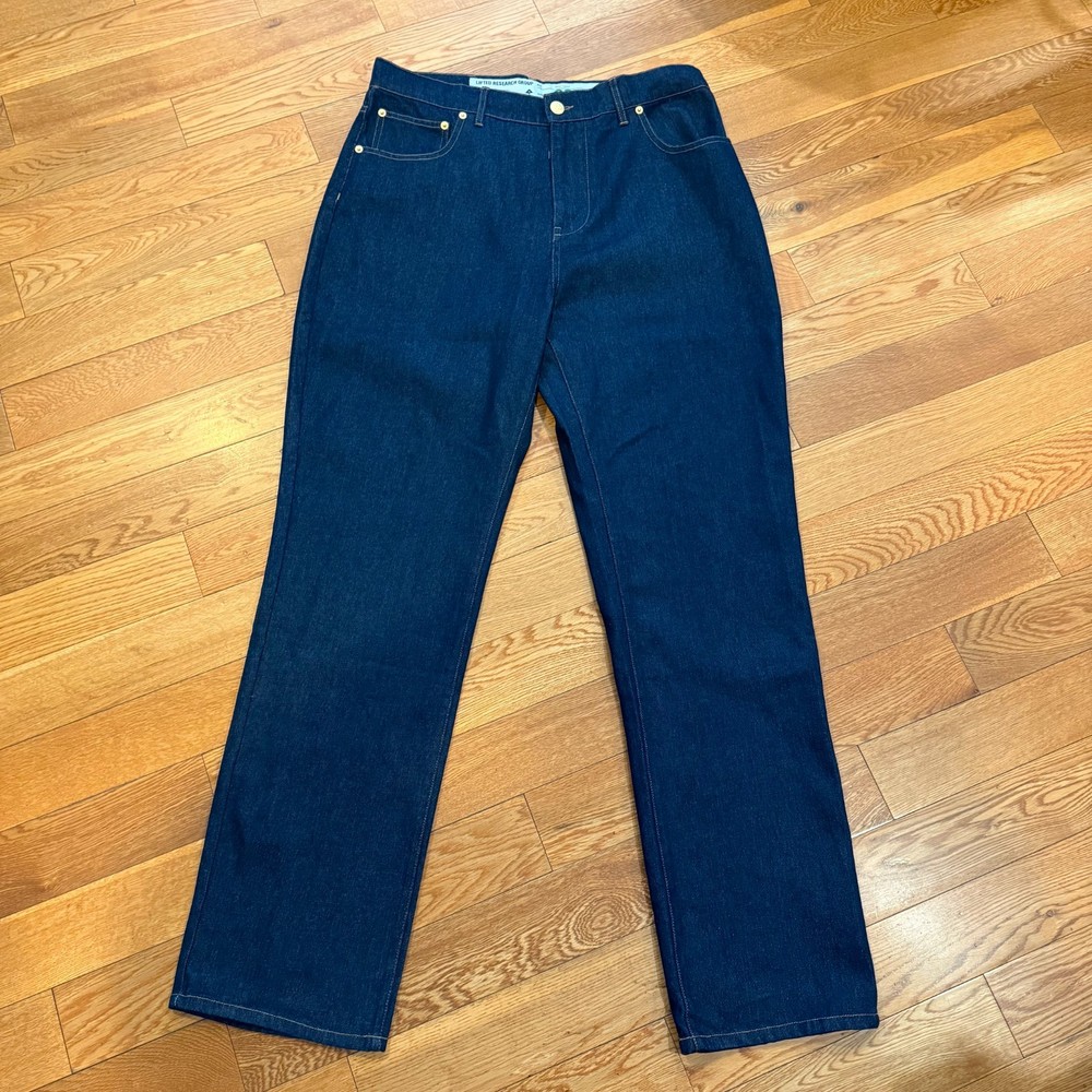 LRG Lifted Research Group True Taper Denim Jeans Pants 32 Raw Indigo Cotton NWOT