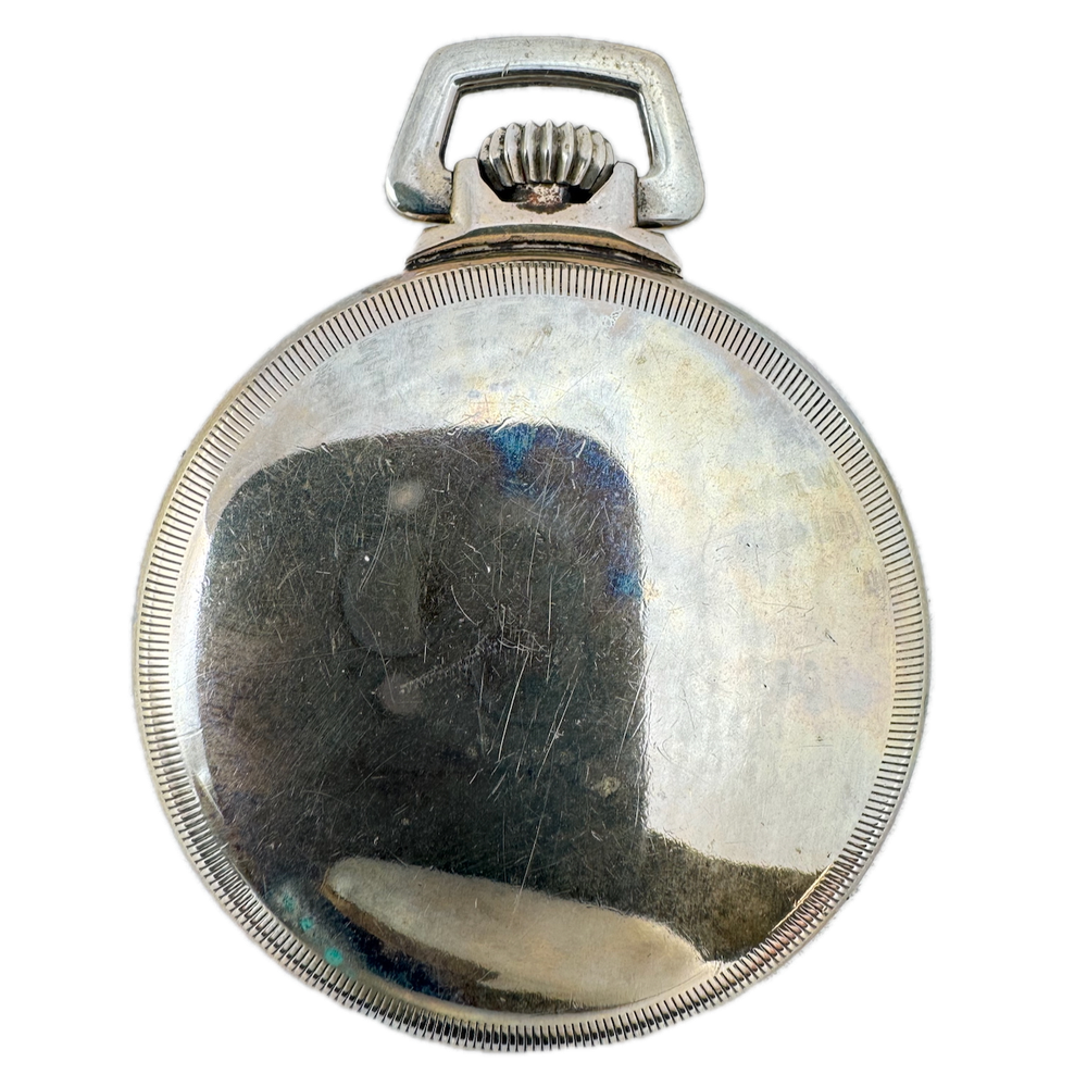 Antique 16s Keystone Coin Edge Open Face Pocket Watch Case Nickeloid USA