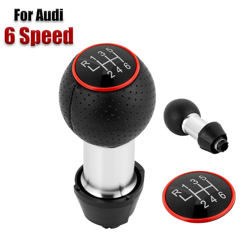 6 Speed Car MT Manual Gear Shift Knob Head Fit For Audi A3 S3 2001-2003