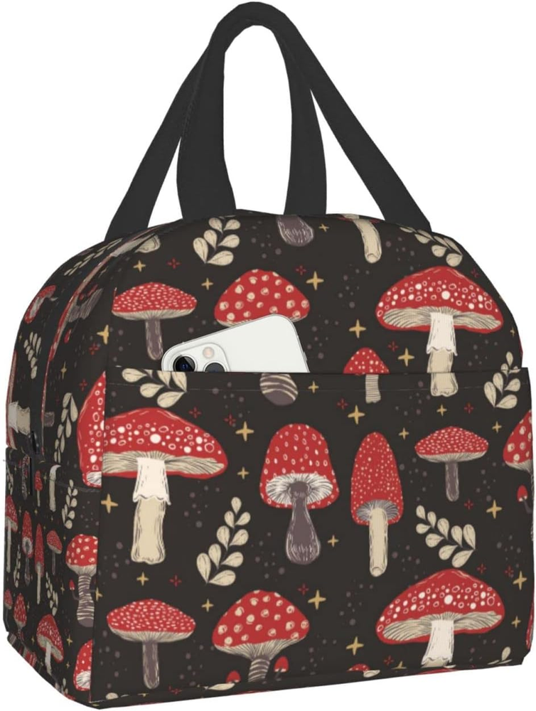 Cute Mushroom Lunch Box, Bento Box Insulated Lunch Boxes Reusable Waterproof Lun