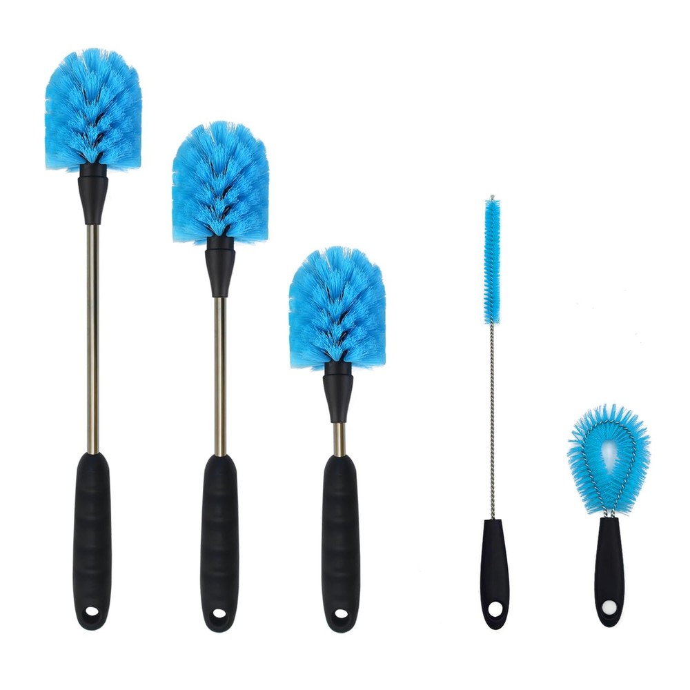 5 Pack Water Bottle Brush Setkitchen Cleaning Brushlong Handle 3in1 Stainless St