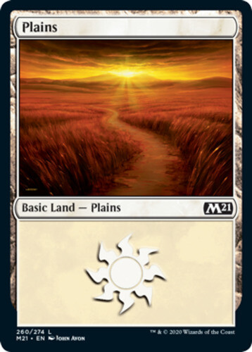 4x Plains (260) - Magic Core Set 2021 NM-Mint English MTG Cards