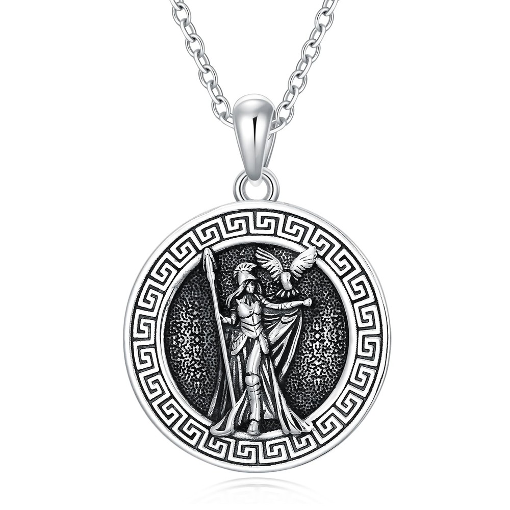 Greek Mythology Necklace Men Women Athena Medusa Zeus Poseidon Hecate Pendant...
