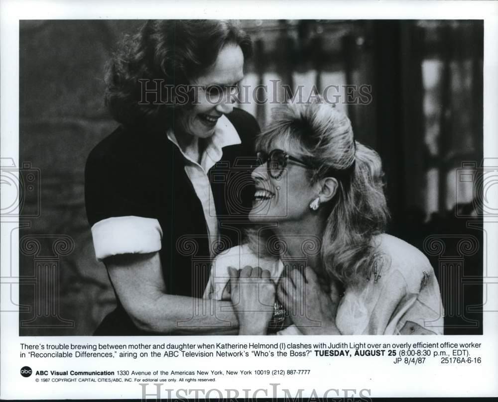 1987 Press Photo Judith Light, Katherine Helmond in 