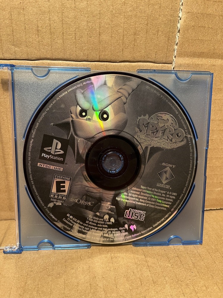 Spyro Year Of The Dragon GH Greatest Hits - PS1 Disc Only Tested Working