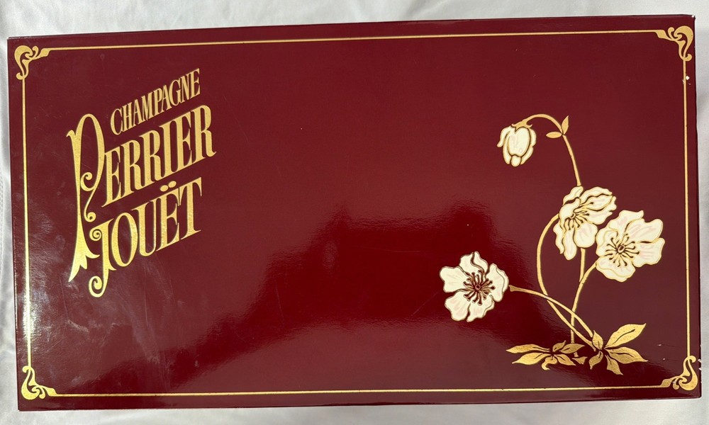 6 Perrier Jouet Champagne Flutes ( New- Open Box)