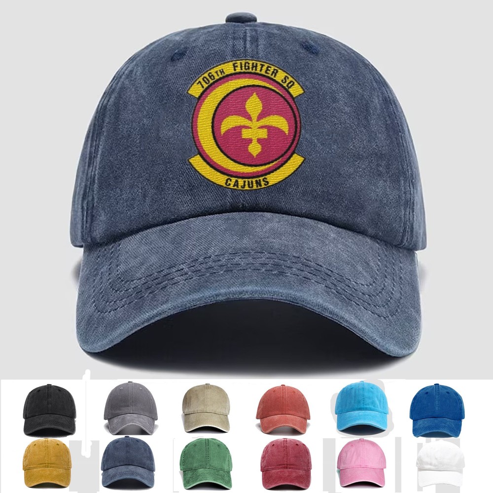 Custom Personalization Embroidered Hat 706th Fighter Squadron, Veteran Cap, Gift