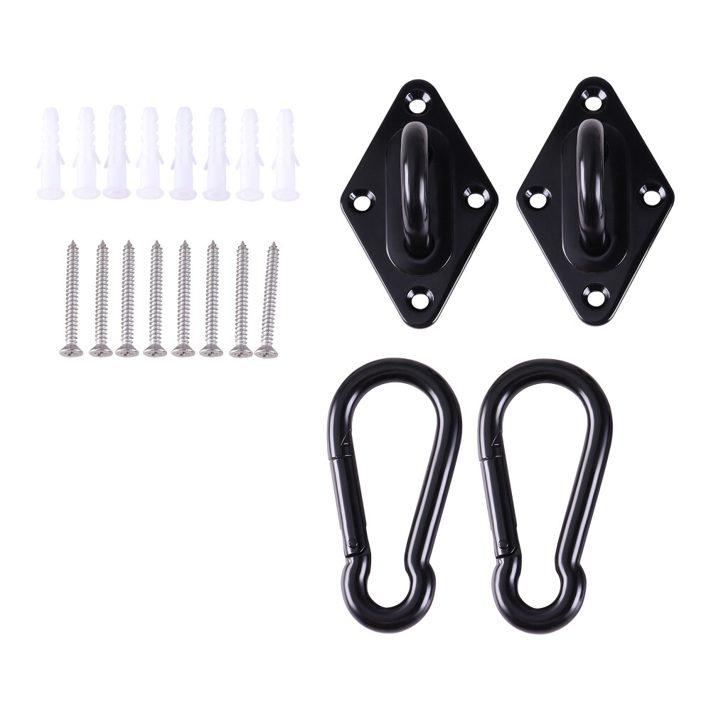 Stainless Steel Ceiling Hooks, Pad Eye Plate U Hooks Heavy Duty Wall Mount Ring