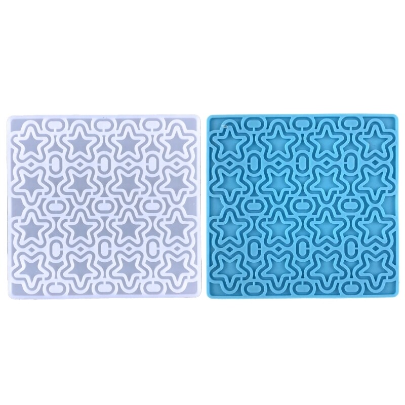 Hollow Star Chain Decoration Mold Used for Resin Casting Jewelry Making