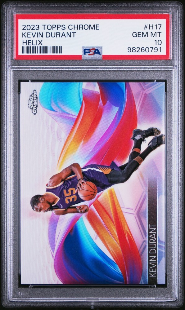 2023 Topps Chrome Helix Kevin Durant #H17 PSA 10 Gem Mint SSP Case Hit POP 3