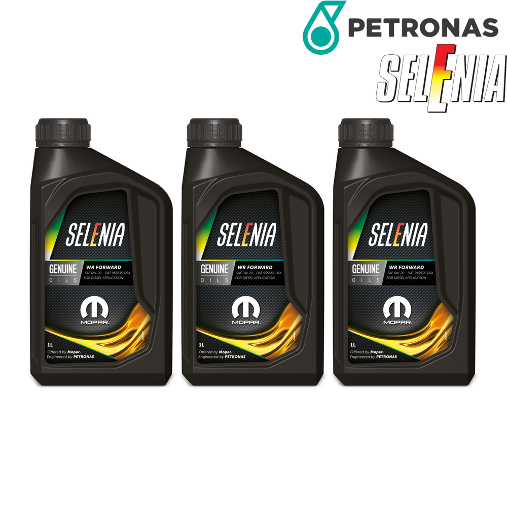 3L Genuine Petronas Selenia Engine Oil 5W30 WR Forward Fiat ACEA C4 9.55535-S4
