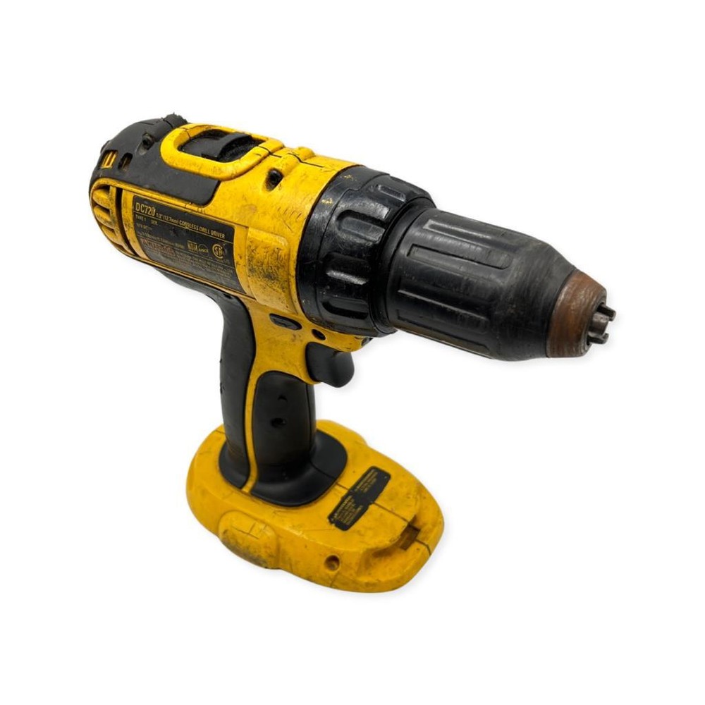 DeWalt DC720 18V Cordless 1/2 Inch Drill Driver Kit in Yellow