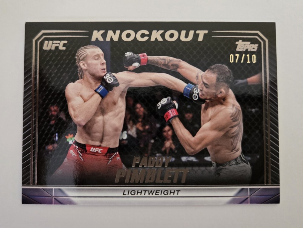 Paddy Pimblett Black /10 - 2024 Topps Knockout UFC