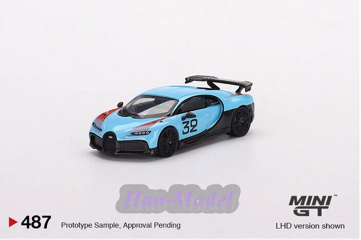 TSM MINI GT 1/64 Bugatti Chiron Pur Sport Alloy Diecast Model Car Gift Ornaments