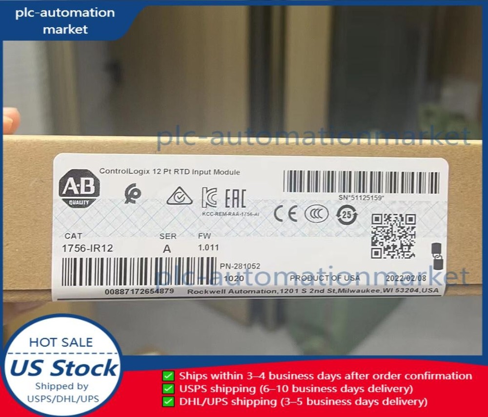NEW Allen-Bradley 1756-IR12 /A ControlLogix Non-Isolated RTD Input AB 1756IR12