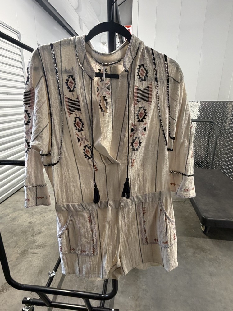 FREE PEOPLE WOMENS BOHO STYLE ROMPER SIZE XS