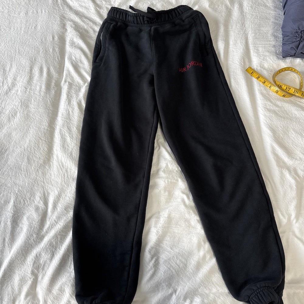 Air Jordan Fleece Sweatpants Women Sz X-Small Black DQ4651-010 Nike Jogger