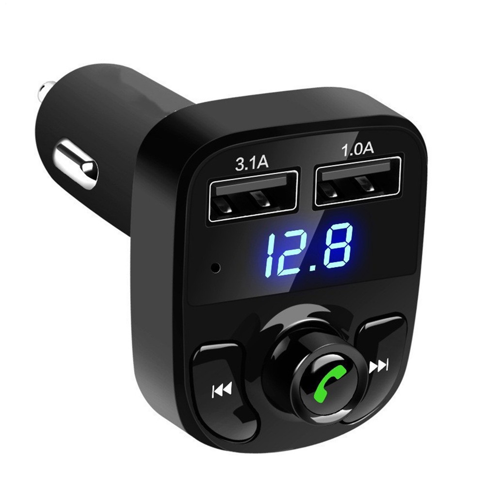 Bluetooth FM Transmitter for Car with USB Charger MP3 Player and Hands-Free Calling