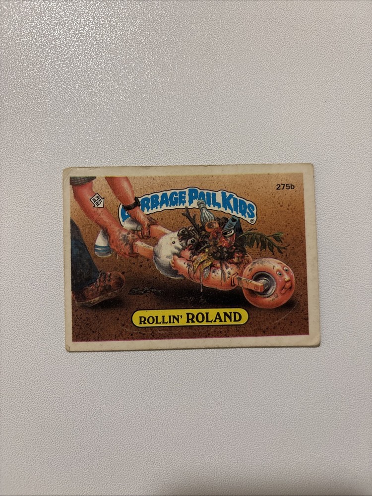 1987 Topps Garbage Pail Kids Series 7 Rollin Roland 275b Trading Card
