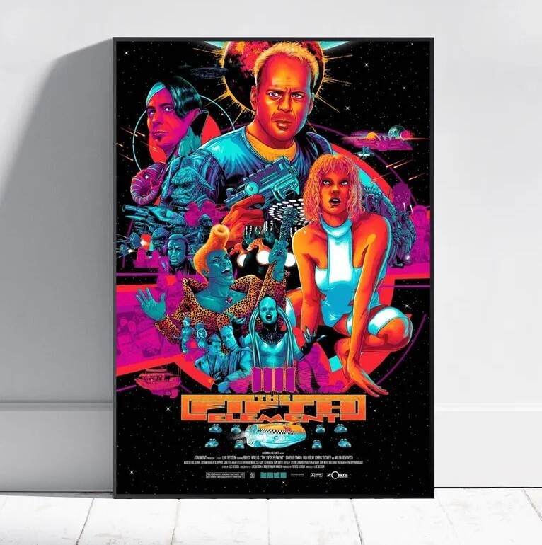 The Fifth Element Poster, Le cinquième élément Wall Art, Rolled Canvas