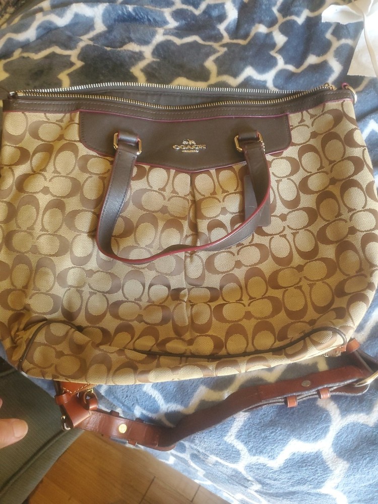 Coach Chocolate Brown New York Tote Bag