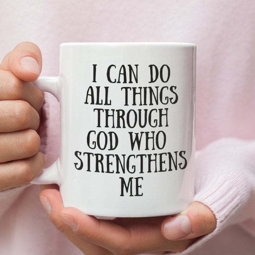 Christian White Coffee Mug for Faith-Based Inspiration  