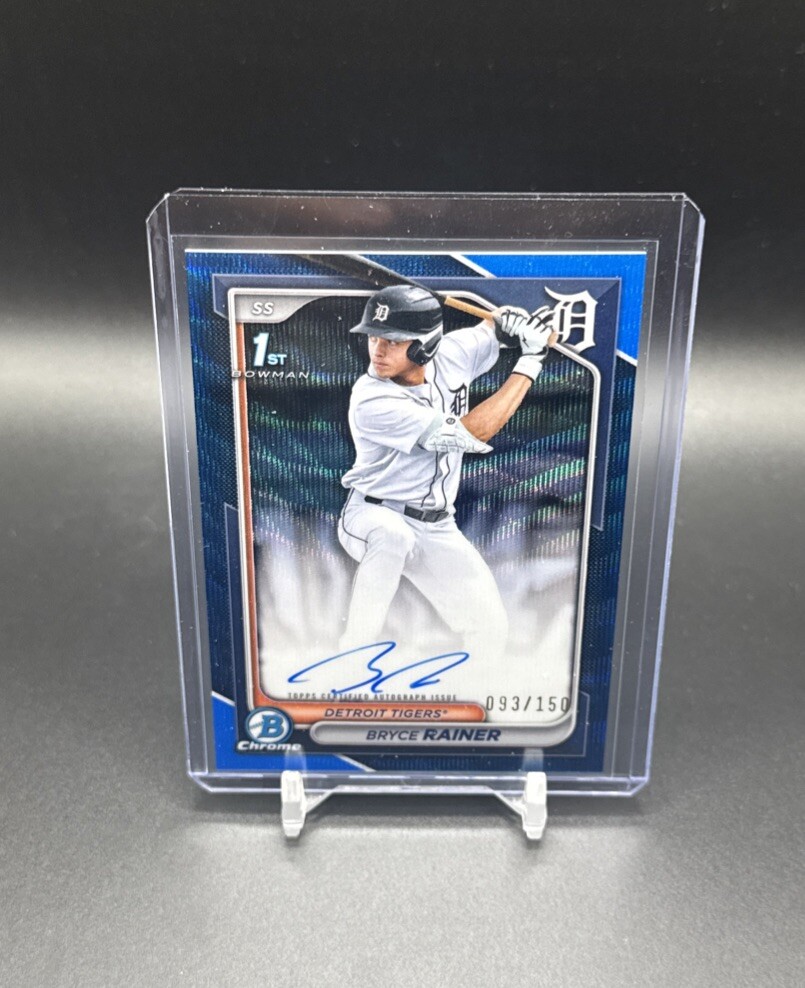 2024 Bowman Draft Chrome #CPA-BR Bryce Rainer 1st Blue Auto #93/150